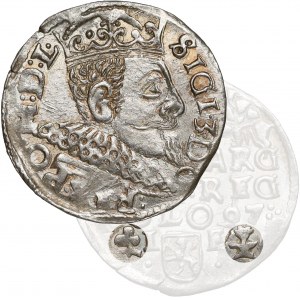 Zygmunt III Waza, Trojak Wschowa 1597 - POMYLONE znaki - RZADKI