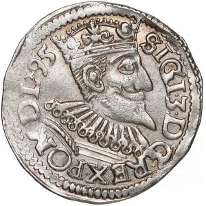 Zygmunt III Waza, Trojak Wschowa 1595 - data w otoku, inne pop.