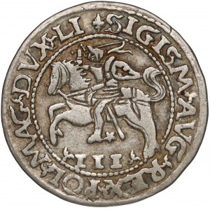 Zygmunt II August, Trojak Tykocin 1565 - Szyderczy - ładny