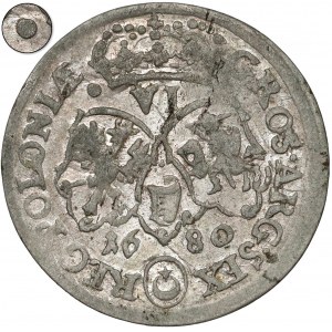 Sobieski, Szóstak Bydgoszcz 1680 - Leliwa w kole - KULE