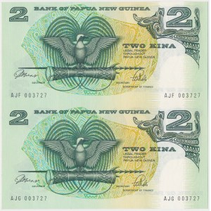 Papua New Guinea, 2 Kina 1981 - uncut 2 pcs