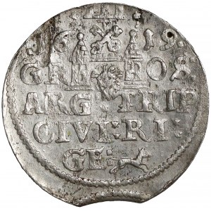 Zygmunt III Waza, Trojak Ryga 1619 - duże popiersie - RZADKI