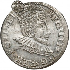 Zygmunt III Waza, Trojak Ryga 1591 - korona z jabłkiem