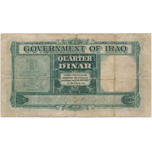 Iraq, 1/4 Dinar 1931