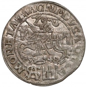Zygmunt II August, Grosz na stopę polską 1548 - A bez belki - rzadki