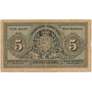 Finland, 5 Markkaa 1886