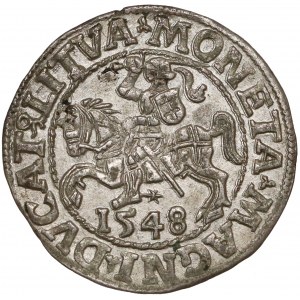 Zygmunt II August, Półgrosz Wilno 1548 - rzymska 