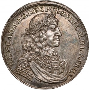 Jan II Kazimierz, Donatywa w srebrze Gdańsk 1660 (Höhn) - b.rzadka
