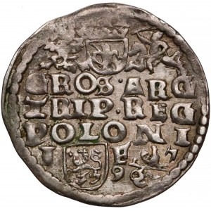 Zygmunt III Waza, Trojak Lublin 1597 - Koste - rzadkość (R7)