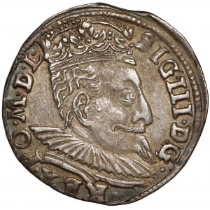 Zygmunt III Waza, Trojak Wilno 1598 - Chalecki - falista kryza (RR)