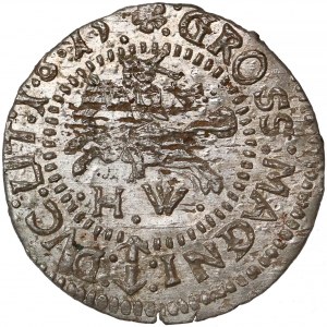 Zygmunt III Waza, Grosz Wilno 1615 HW - data w otoku - rzadki 