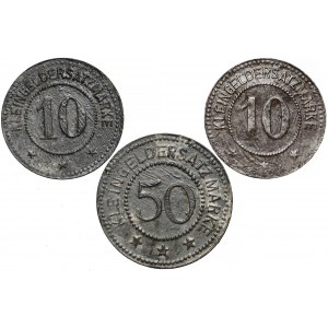 Gostyń (Gostyn), 10 i 50 fenigów 1917 (3szt)