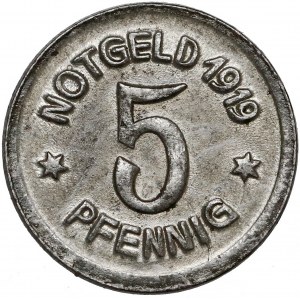 Gryfów Śląski (Greiffenberg Schl.), 5 fenigów 1919