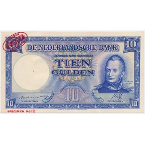 Holandia, 10 gulden 1945 SPECIMEN No.19