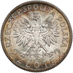Głowa Kobiety 2 złote 1933