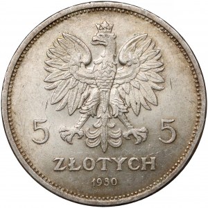 Sztandar 5 złotych 1930 - piękny