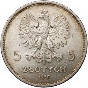Sztandar 5 złotych 1930 - piękny