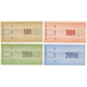 WZORY Czeków Podróżniczych NBP 500-20.000 zł (4szt)