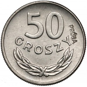 Próba NIKIEL 50 groszy 1957 - wklęsła PRÓBA