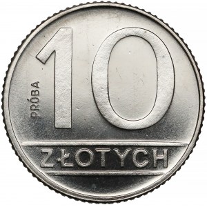 Próba NIKIEL 10 złotych 1989 - lustrzanka