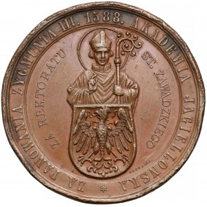 Medal 300-lecie Gimnazjum św. Anny w Krakowie 1888
