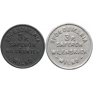 Wilno, Spółdzielnia 3 Pułk Saperów Wileńskich - 50 groszy i 1 złoty (2szt)