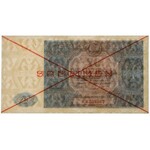 20 złotych 1946 - SPECIMEN - A - druk w kolorze NIEBIESKIM