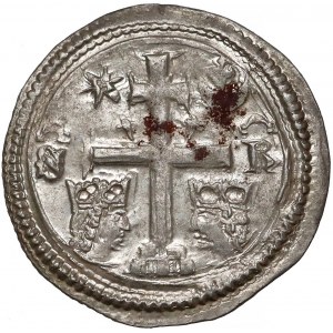 WĘGRY / Sławonia, Stefan V (1270-1272), Denar - piękny