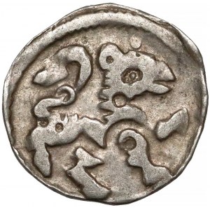 Węgry, Bela IV (1235-1270), Denar - pantera