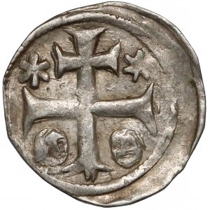 Węgry, Bela IV (1235-1270), Denar - Chrystus 