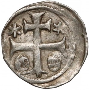 Węgry, Bela IV (1235-1270), Denar - Chrystus 