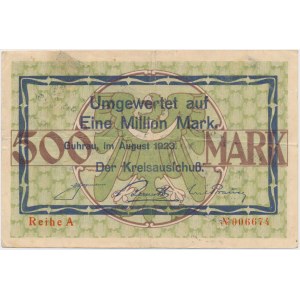 Guhrau (Góra Śląska), 1 mln mk PRZEDRUK z 500 mk 1923