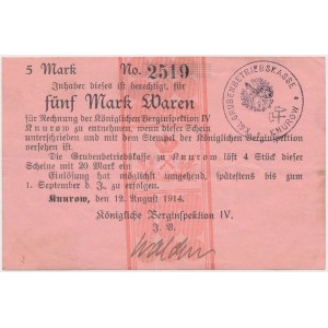 Knurow (Knurów), Koenigliche Berginspektion IV, 5 mk 1914