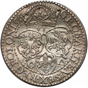 Zygmunt III Waza, Szóstak Malbork 1596 - DUŻA głowa - 2 odmiana!