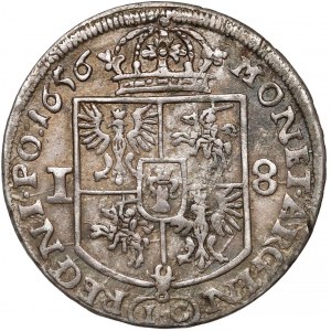 Jan II Kazimierz, Ort Kraków 1656 IT - IC - bardzo ładny