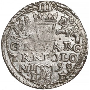 Zygmunt III Waza, Trojak Olkusz 1598 - błąd - brak litery R