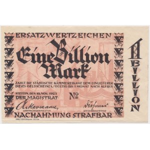 Stettin (Szczecin), 1 bilion mk 1923 - brak numeru