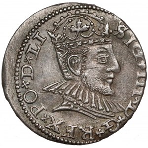 Zygmunt III Waza, Trojak Ryga 1590 - mała głowa