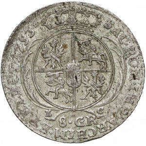 August III Sas, Dwuzłotówka Lipsk 1753 EC - 8.GR - z gwiazdką