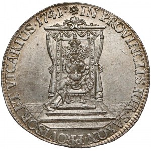 August III Sas, Półtalar wikariacki 1741, Drezno - piękny