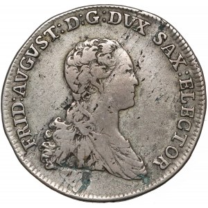 Saksonia, Fryderyk August III, 2/3 talara 1766 EDC, Drezno
