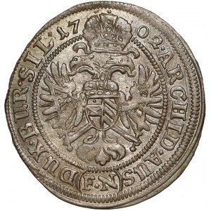 Śląsk, Leopold I, 3 krajcary 1702 FN, Opole 