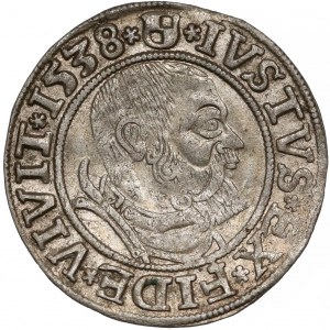 Prusy, Albrecht Hohenzollern, Grosz Królewiec 1538 - 9 piór