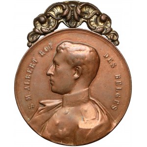 Belgia, Król Albert, Medal z grawerunkiem 1912