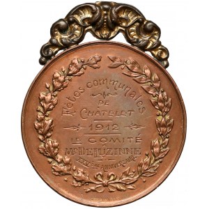 Belgia, Król Albert, Medal z grawerunkiem 1912