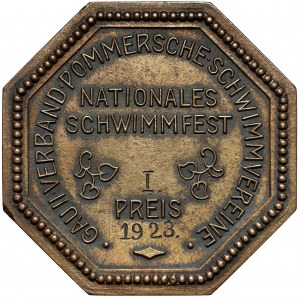 Pomorze, Medal Narodowy Festiwal Pływania 1923