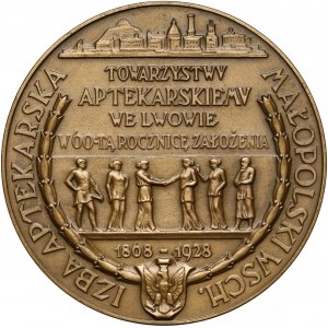 Medal Towarzystwo Aptekarskie Lwów 1928