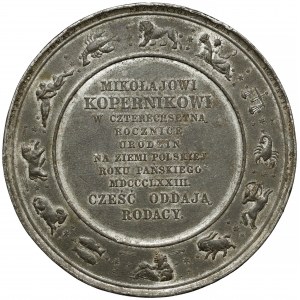 Medal 400-lecie urodzin Mikołaja Kopernika 1873