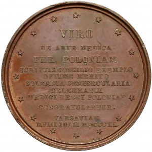 Medal August Ferdynand Wolff, Warszawa 1840 