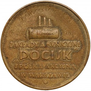 Medal Zakłady Amunicyjne w Warszawie 1930